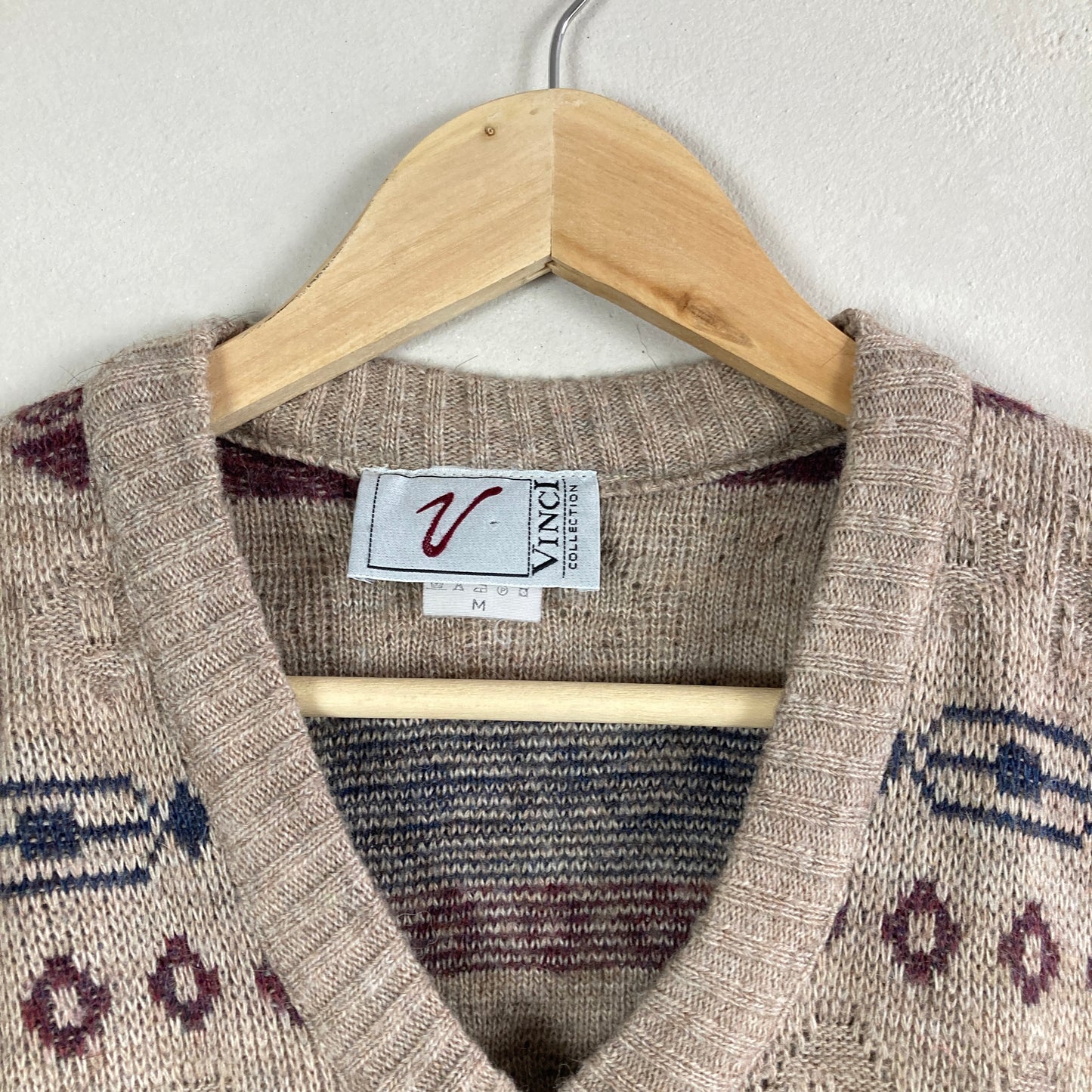 VIntage Meeste Kootud Vest Suurus M