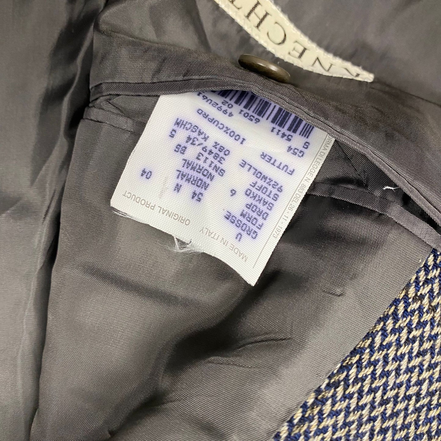 Cerruti Meeste Villane ja Cashmere Bleiser Suurus 54