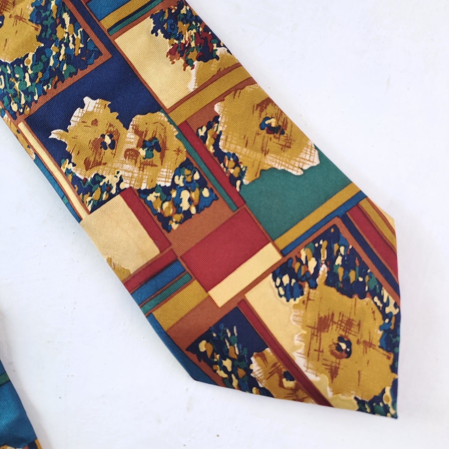 Greg Hunt Meeste Siidine Lips Silk Tie