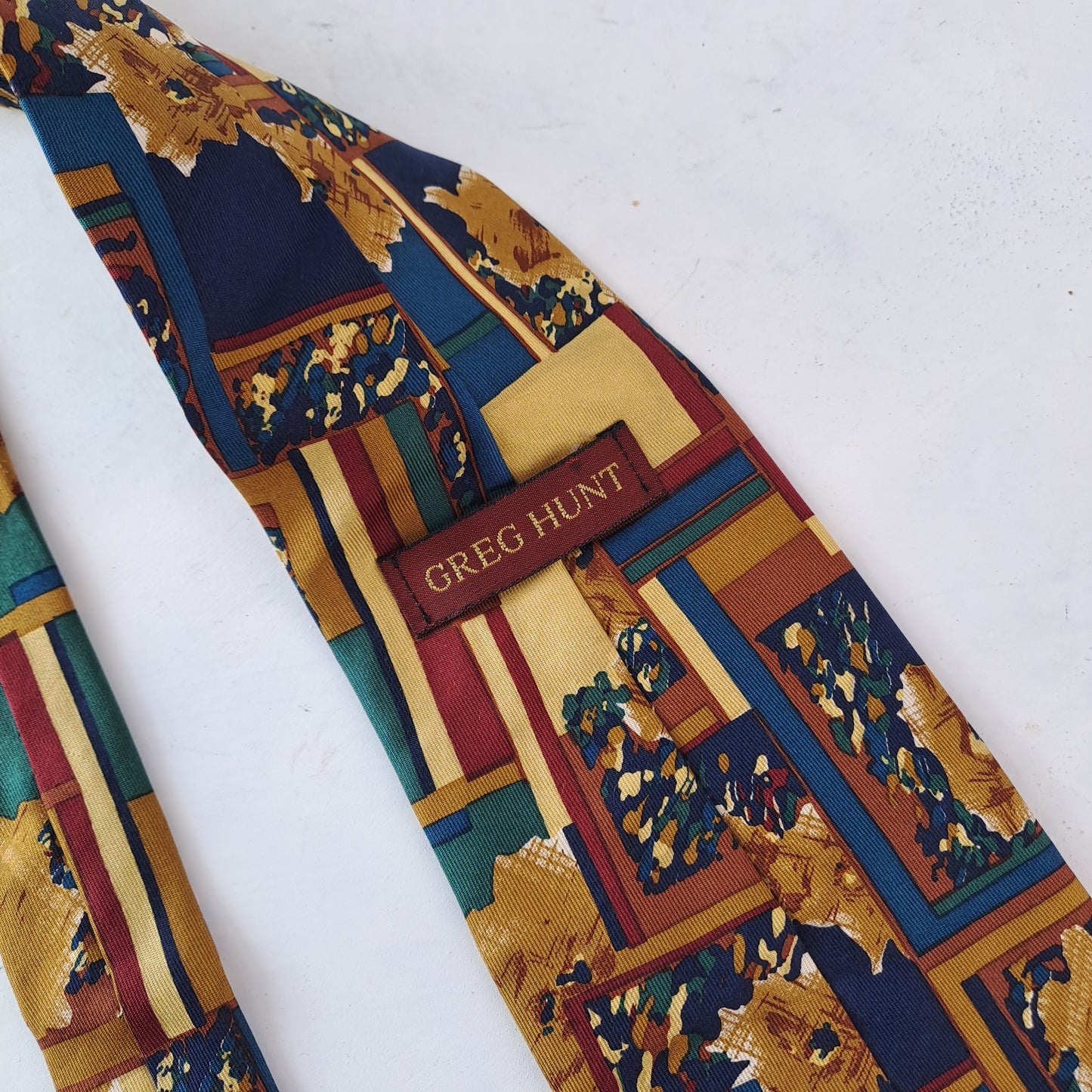 Greg Hunt Meeste Siidine Lips Silk Tie