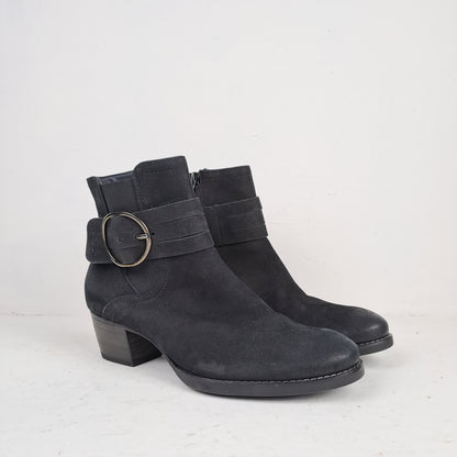 Ladies Black Ankle Boots Size 36