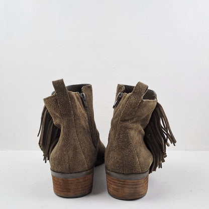 Vince Camuto Womens Suede Ankle Boots Size 40