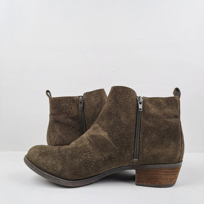 Vince Camuto Womens Suede Ankle Boots Size 40