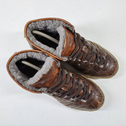 Zeha Berlin Meeste Pruunid Trainer High Tossud Suurus 41 