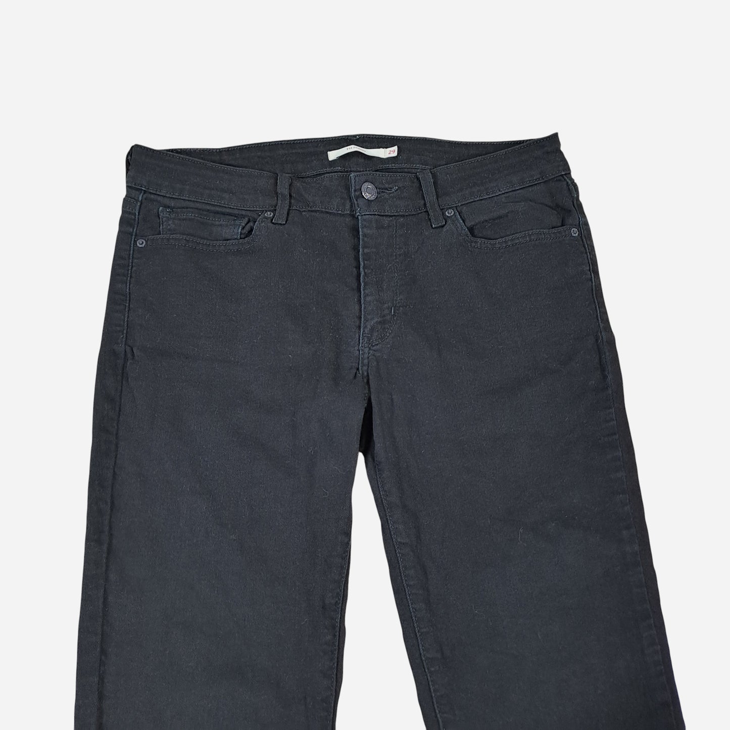 Levis Naiste Mustad 711 Skinny Teksad Suurus W29/L36 