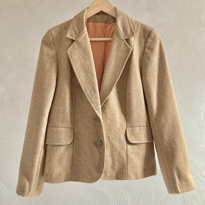 Vintage Naiste Villane Bleiser Suurus 38