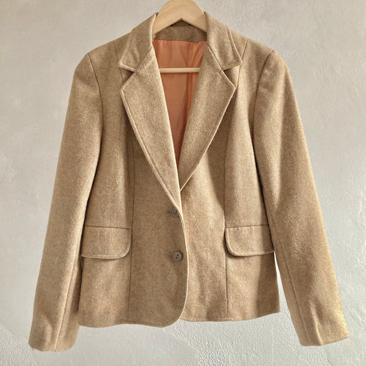 Vintage Naiste Villane Bleiser Suurus 38