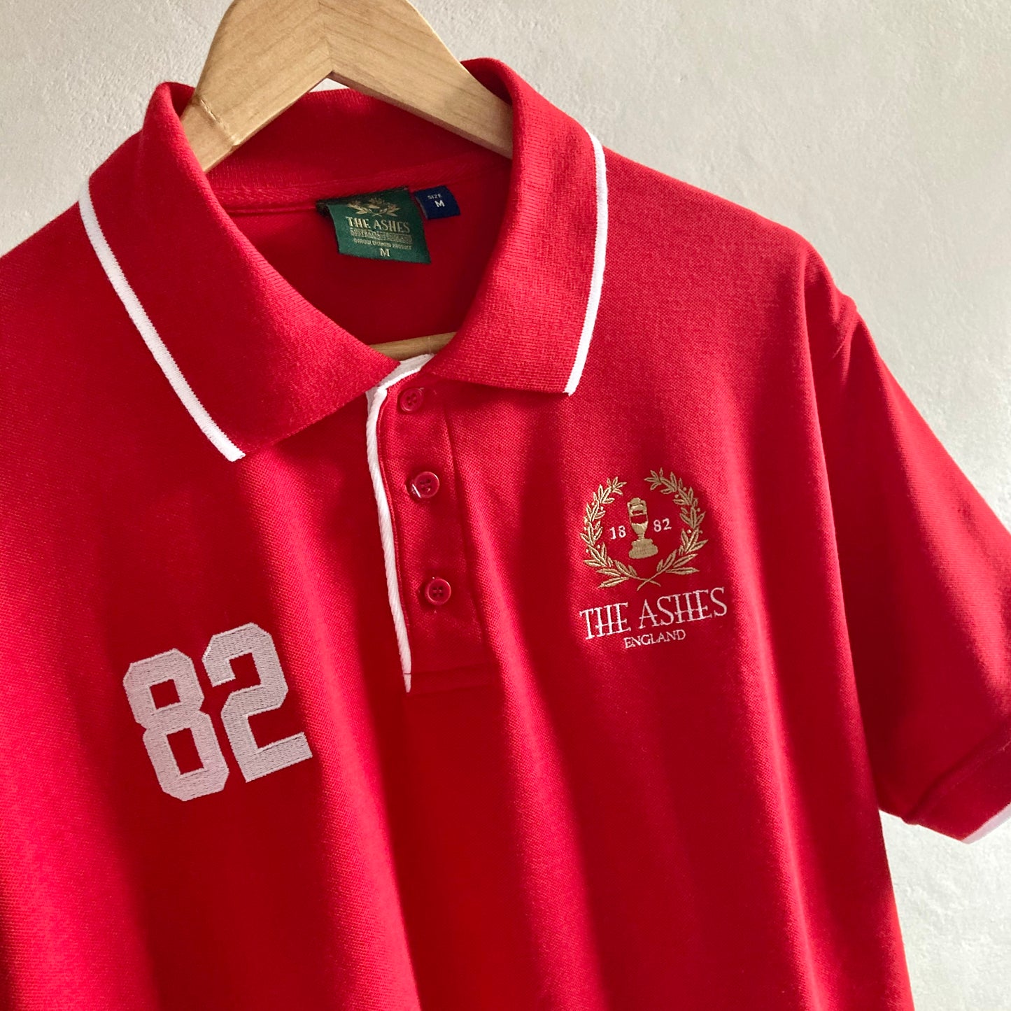 The Ashes Meeste Kriketi Polo T-Särk Suurus M