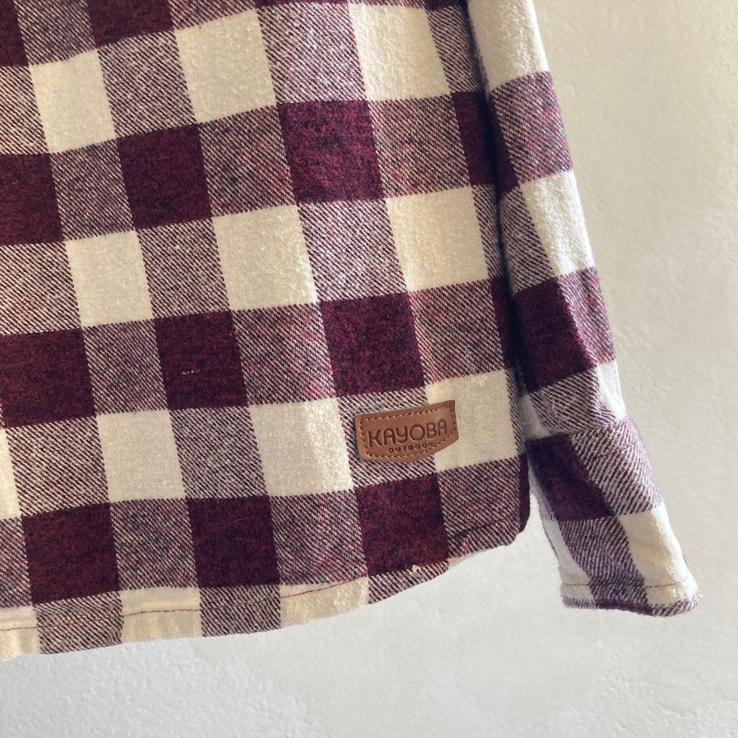 Womens Organic Cotton Check Shirt Size L