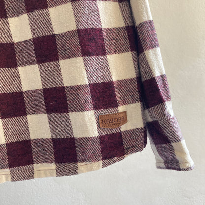 Womens Organic Cotton Check Shirt Size L