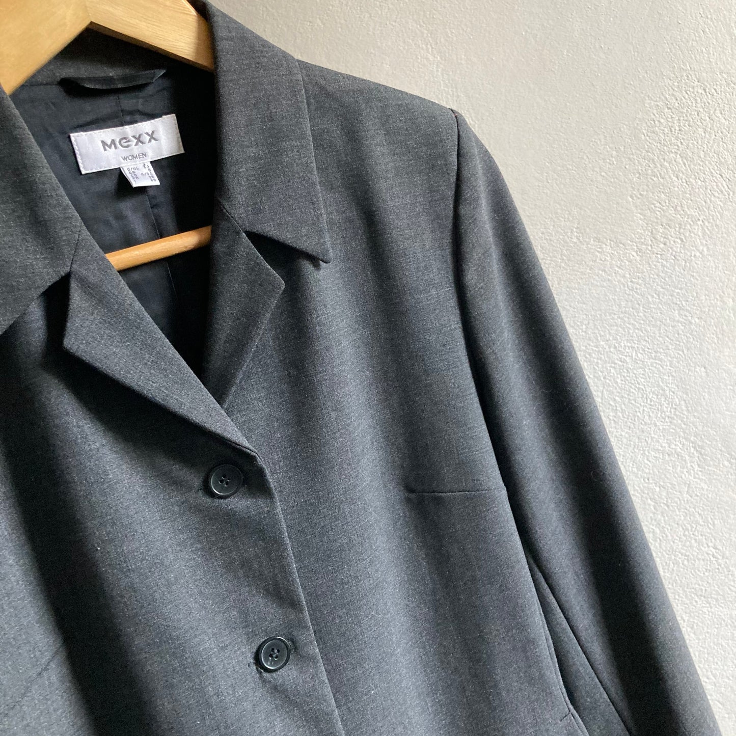 Mexx Naiste Poolvillane Pintsak, Bleiser Suurus 34