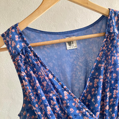 Womens Sleeveless Floral  Dress Size S