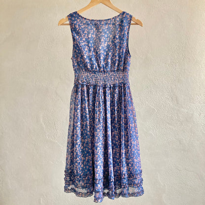 Womens Sleeveless Floral  Dress Size S