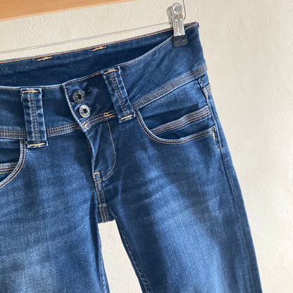 Pepe Jeans Naiste Madala Vööga Teksad Suurus 38