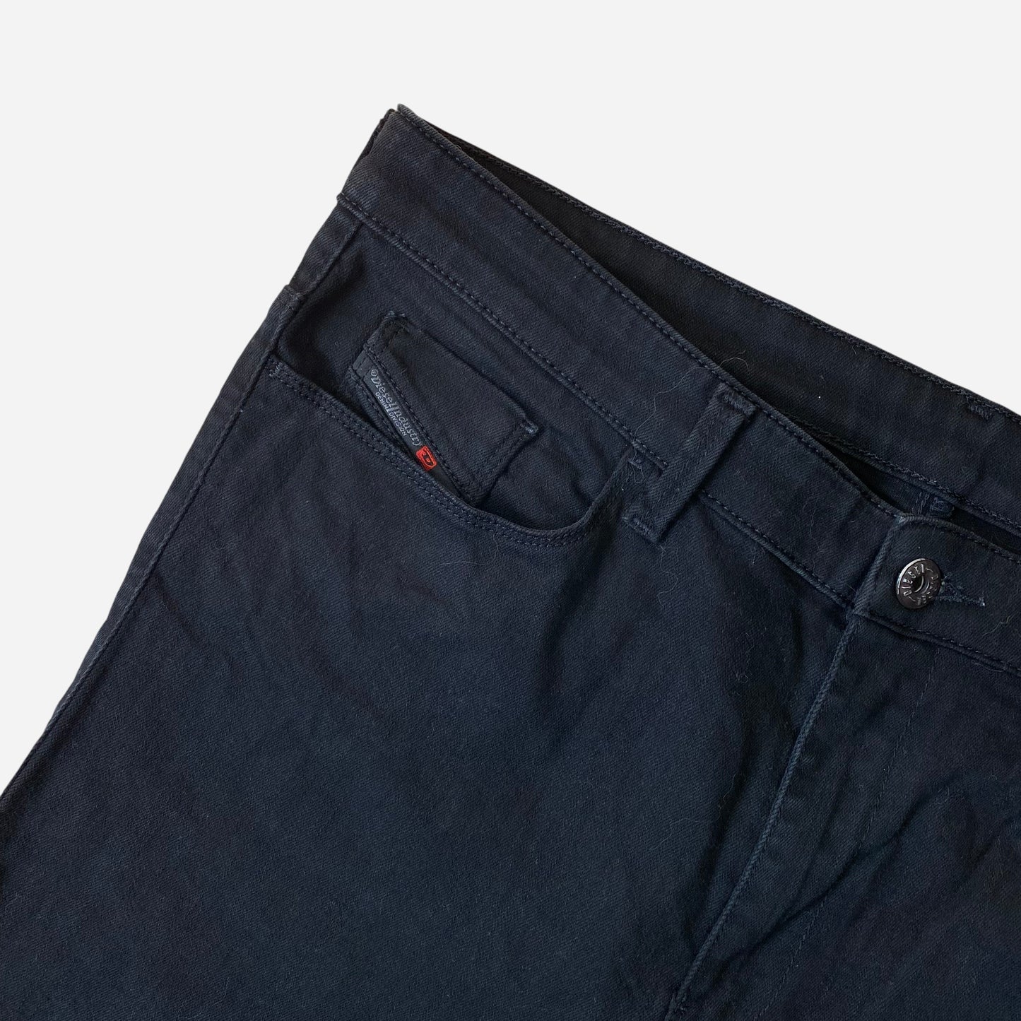 Diesel Naiste Skinny Kõrge Vööga Mustad Teksad Suurus W31/L3
