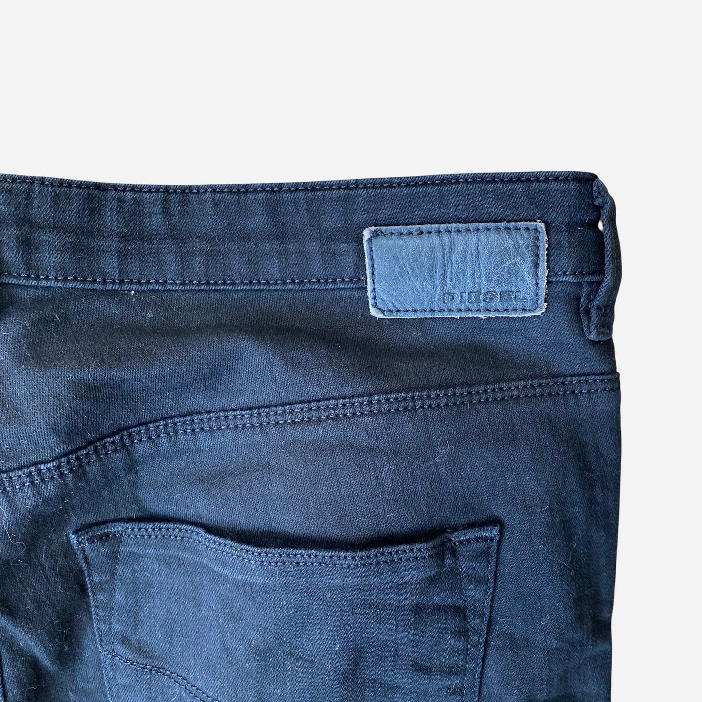 Diesel Naiste Skinny Kõrge Vööga Mustad Teksad Suurus W31/L3
