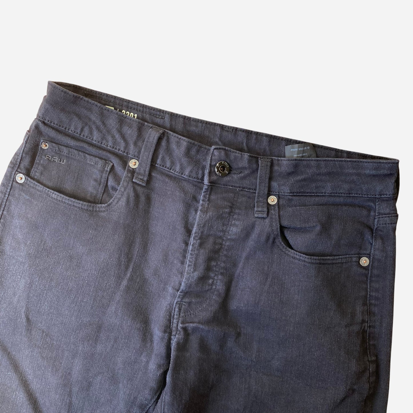 G-Star Raw Meeste 3301 Slim Mustad Teksad Suurus W31/L34