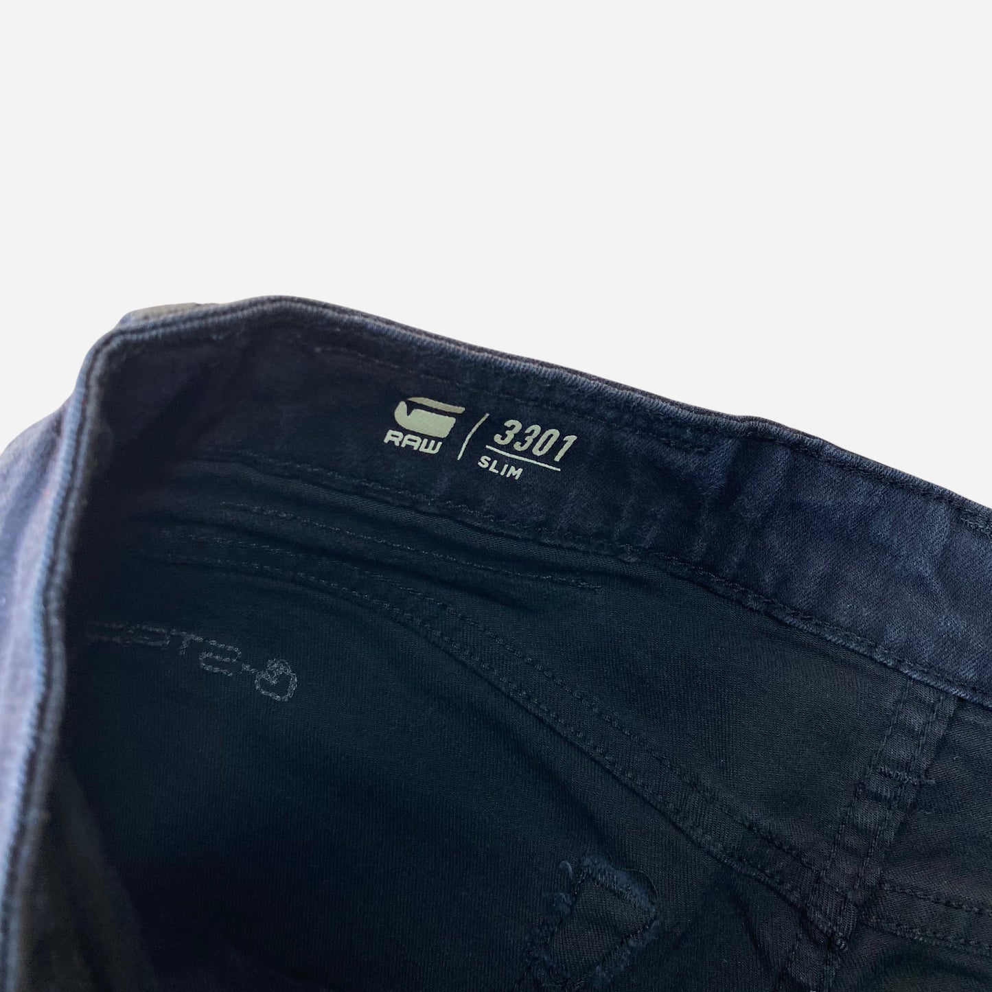 G-Star Raw Meeste 3301 Slim Mustad Teksad Suurus W31/L34