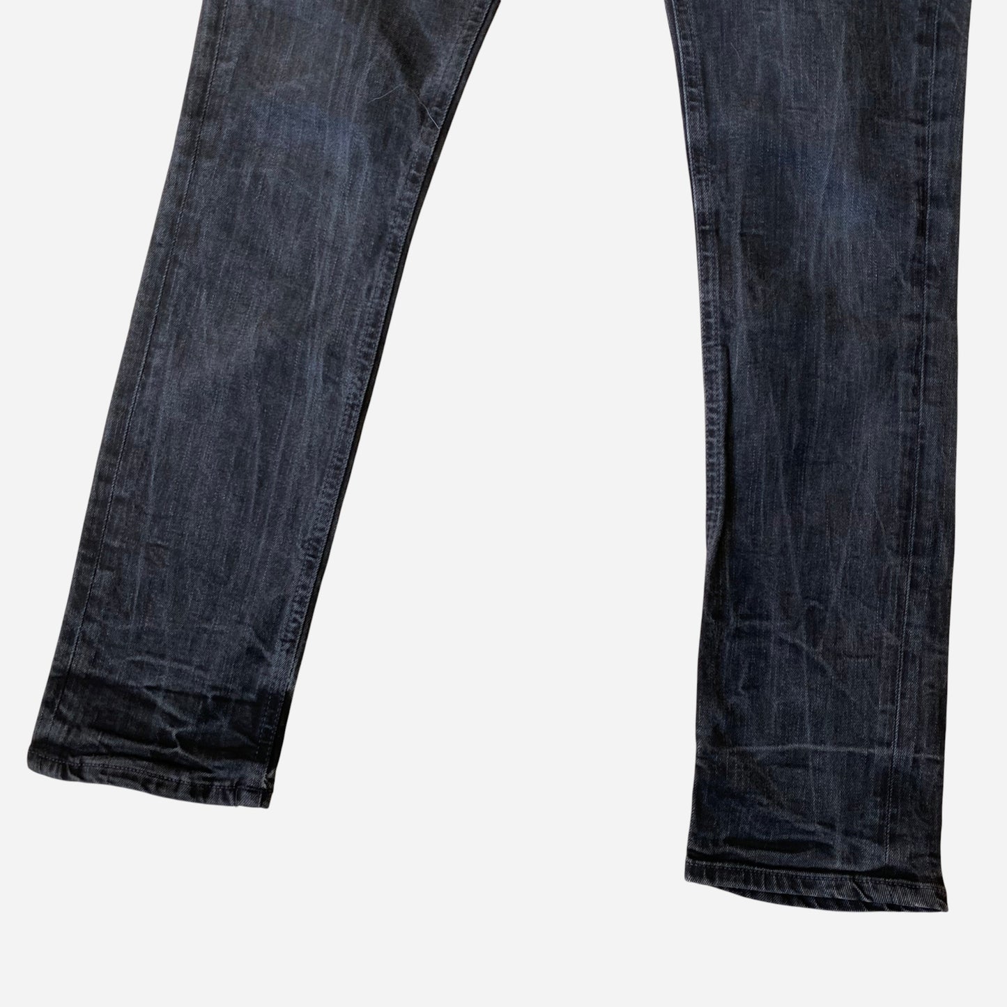 Nudie Jeans Meeste Grim Tim Mustad Teksad Suurus W31/L32 