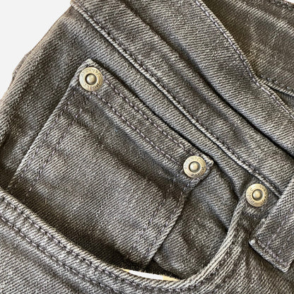 Nudie Jeans Meeste Grim Tim Mustad Teksad Suurus W31/L32 