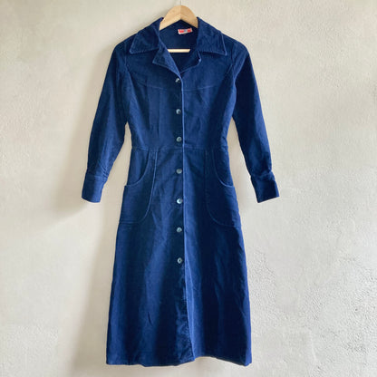 Vintage Naiste Sametine Kleit Suurus 34/36