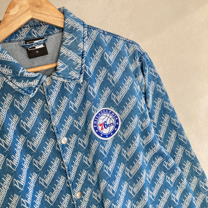 New Era Meeste Philadelphia 76ers NBA Teksatagi Suurus XL