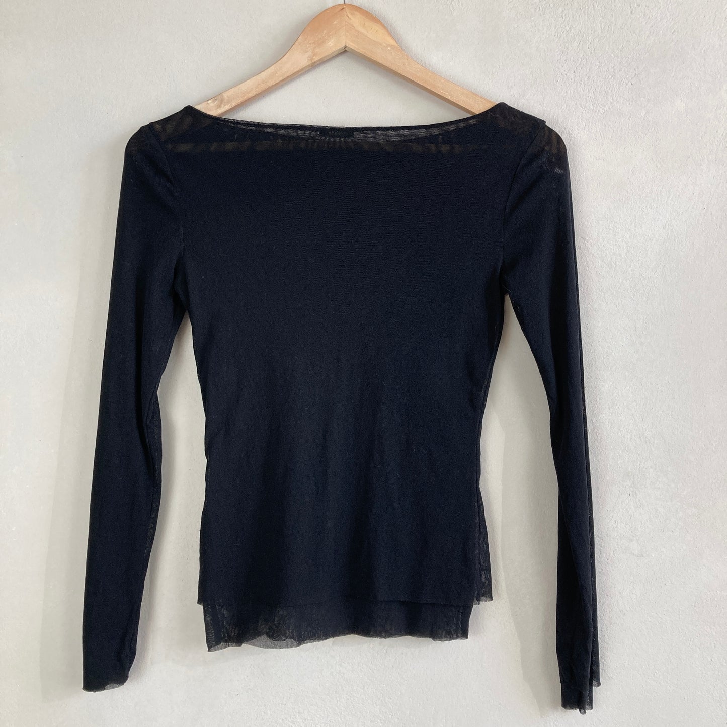Benetton Womens Sheer Top Size S