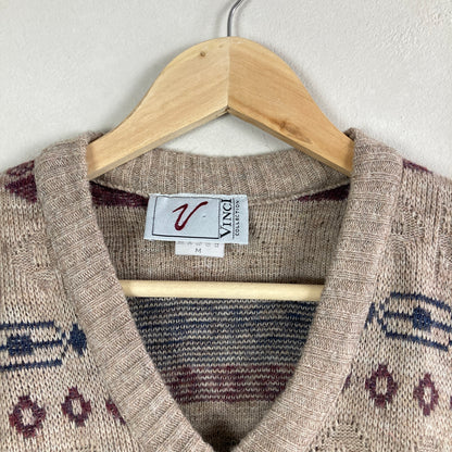 VIntage Meeste Kootud Vest Suurus M