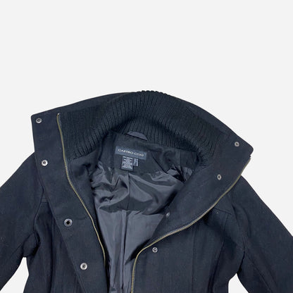 CASTRO COAT Naiste Must Mantel Suurus 38