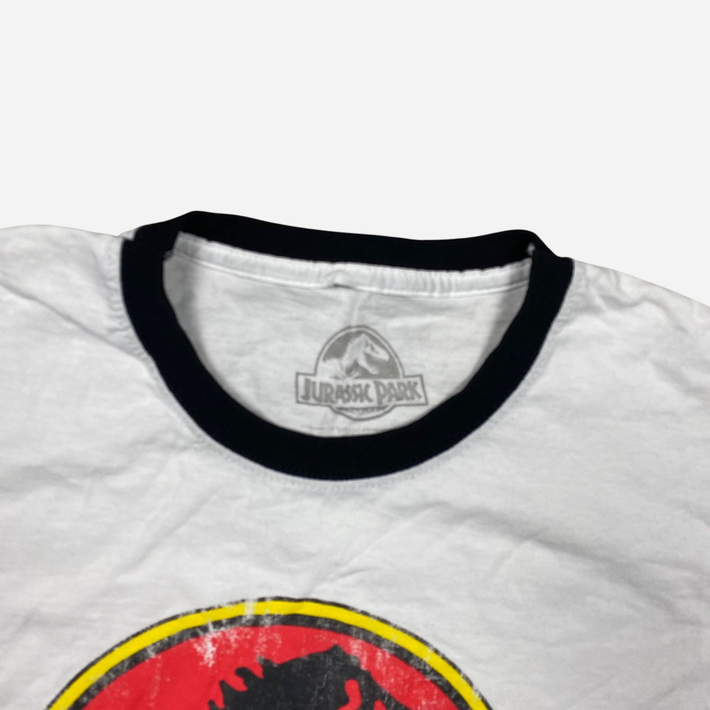 Jurassic Park Unisex Retro Raglan T-Shirt Size S Official