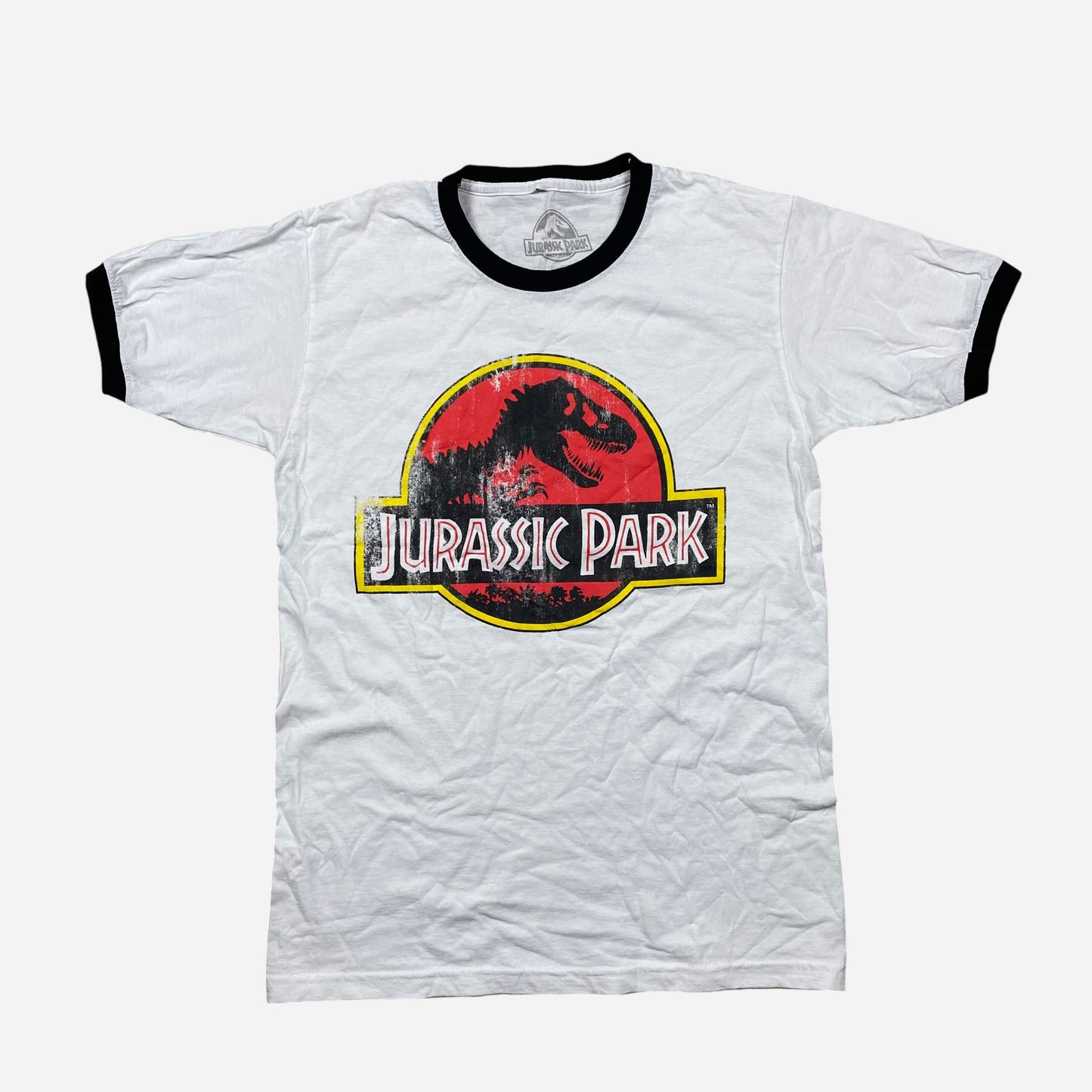 Jurassic Park Unisex Retro Raglan T-Shirt Size S Official