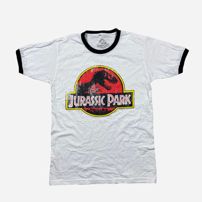 Jurassic Park Unisex Retro Raglan T-Shirt Size S Official