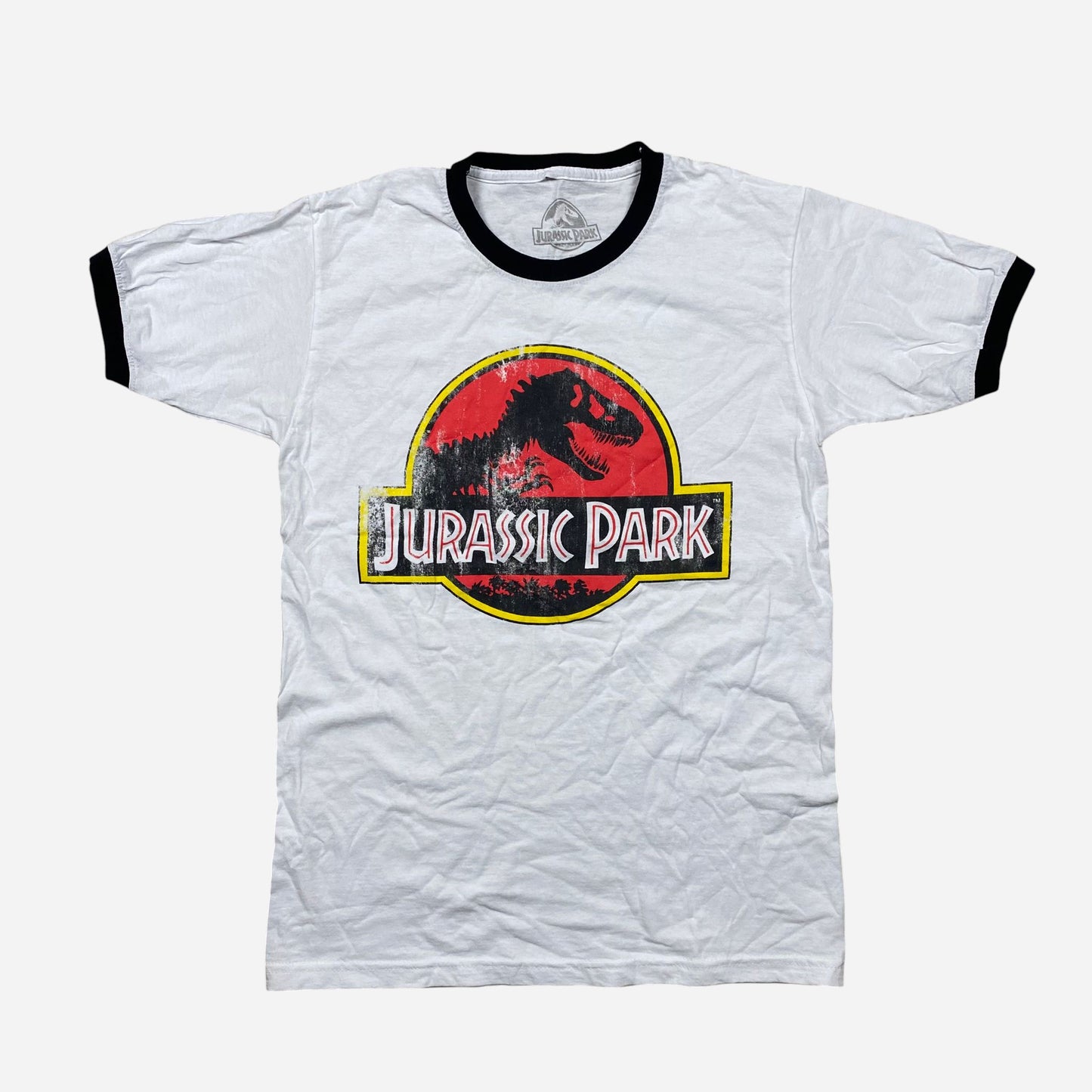 Jurassic Park Unisex Retro Raglan T-Shirt Size S Official