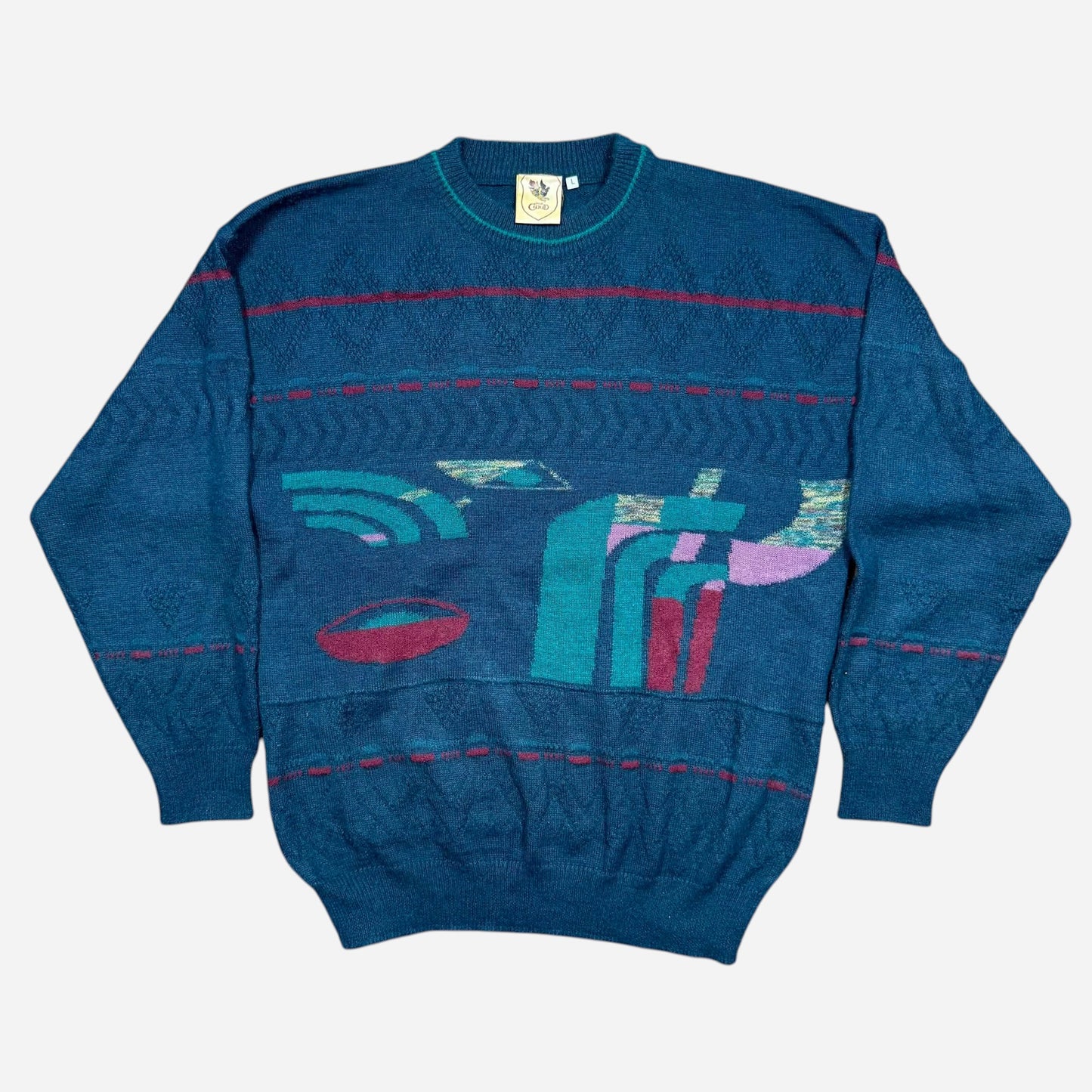 Emilio Cloud Meeste Vintage Kampsun Suurus L
