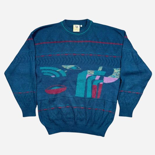 Emilio Cloud Meeste Vintage Kampsun Suurus L